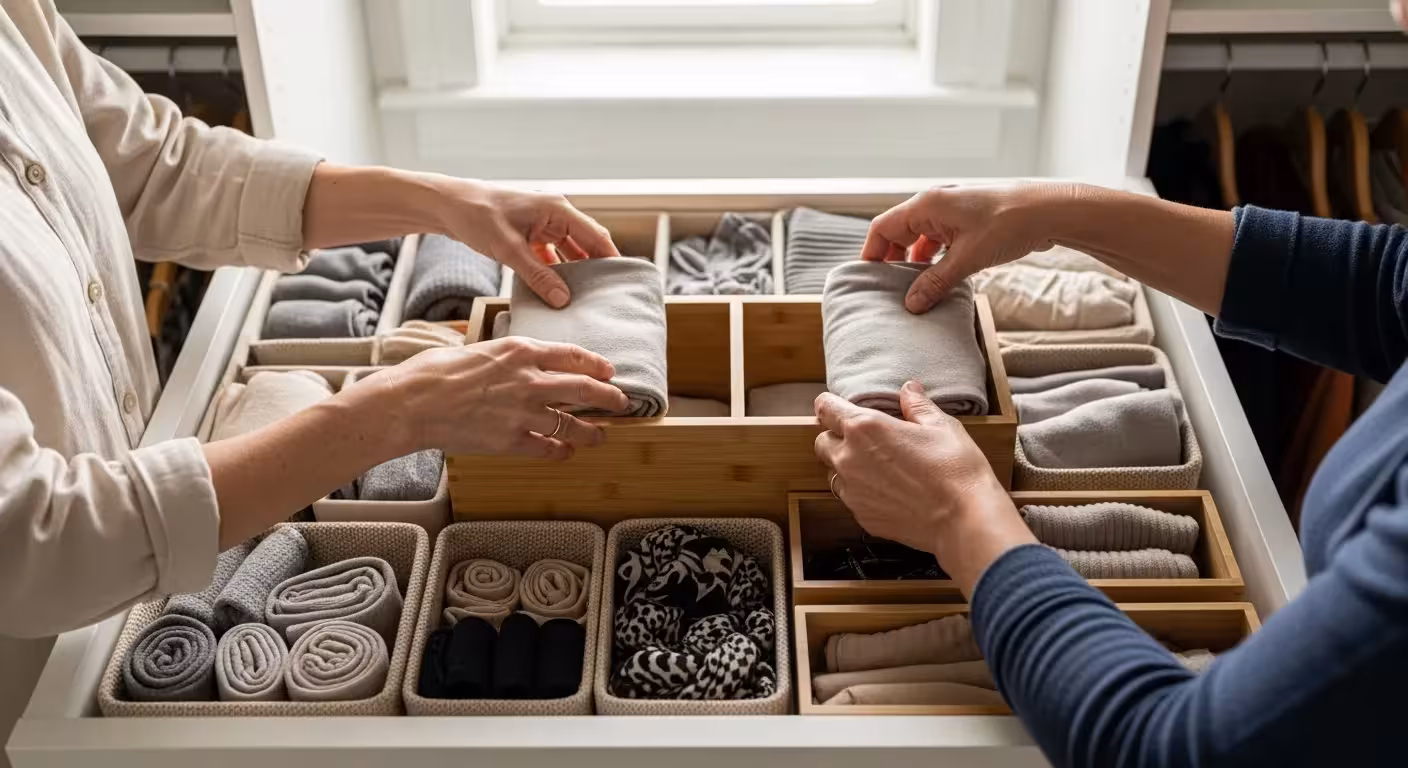 Photo-realistic, senior-friendly scene that visually introduces the section titled 'The Foundation: Your Decluttering Mindset and Toolkit'.