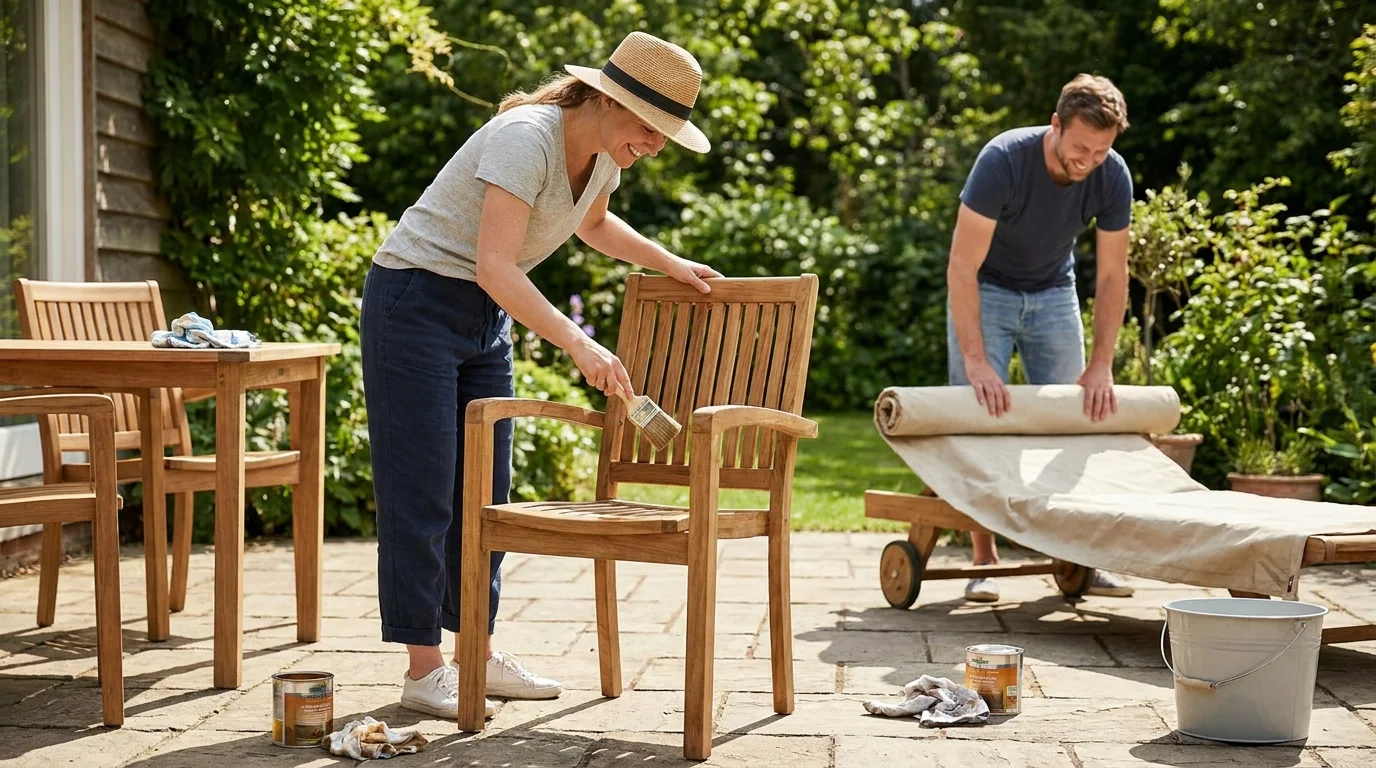 3. Refresh and Protect Your Outdoor Furniture