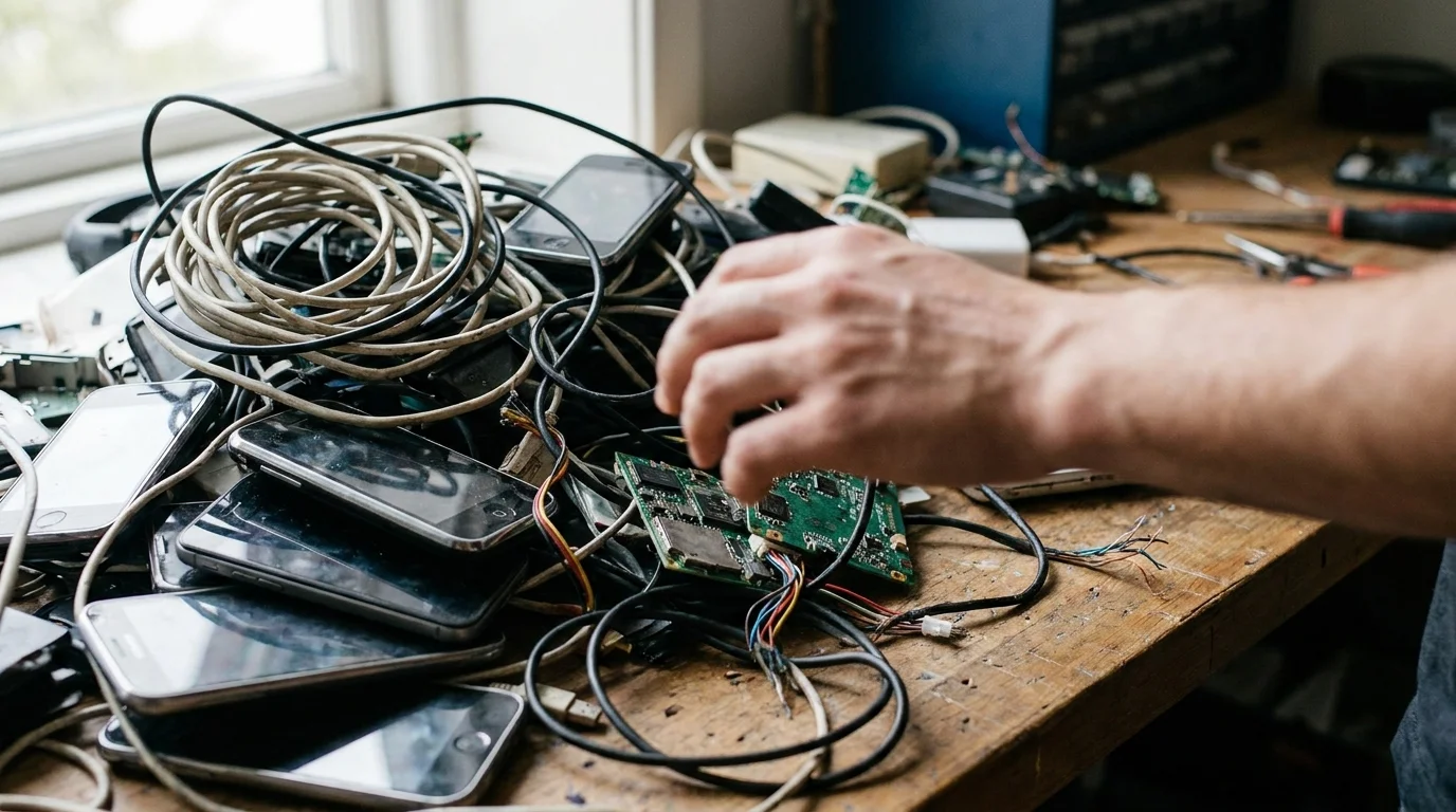 Broken Electronics and Mystery Cords