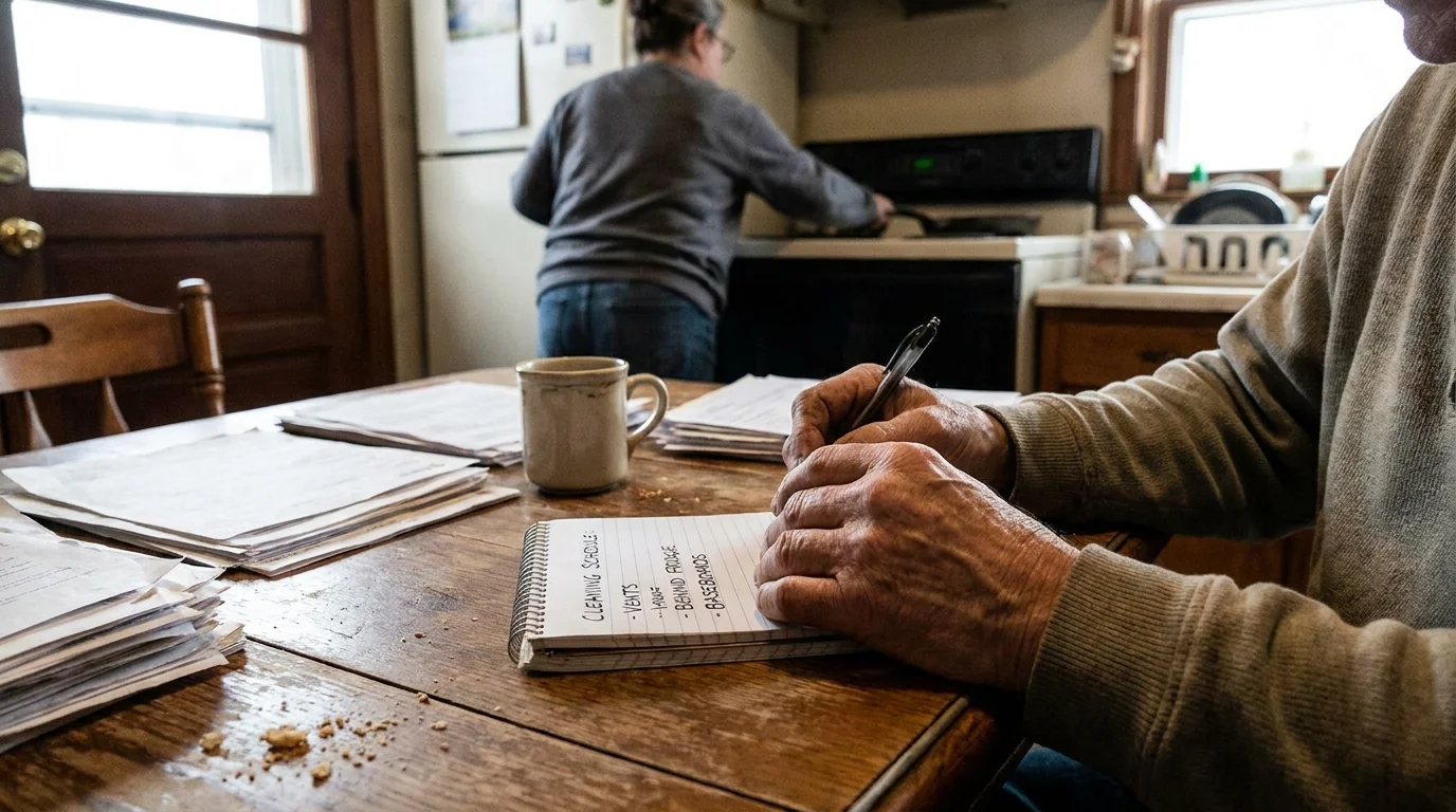 Editorial photograph illustrating: Hidden Dirt Cleaning Schedule