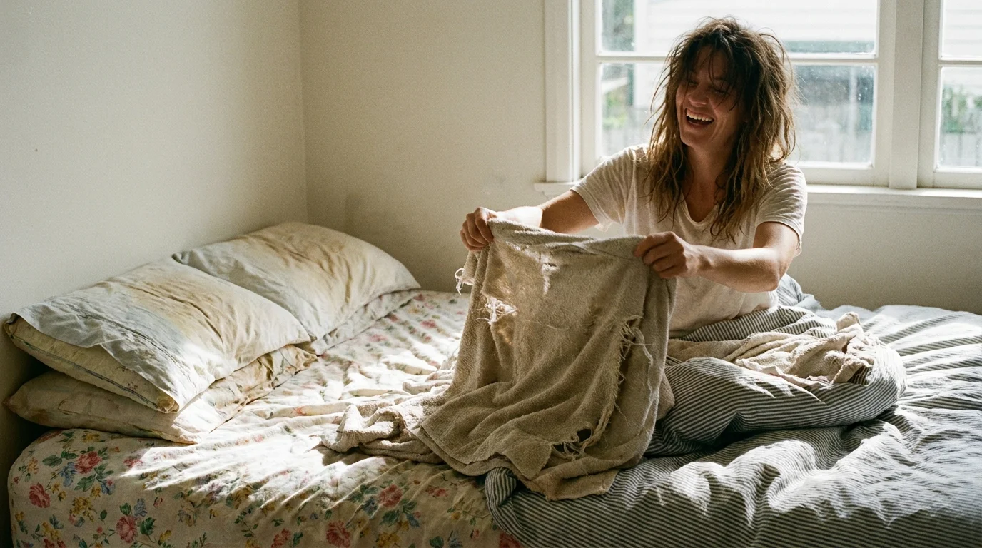 Threadbare Towels and Mismatched Linens
