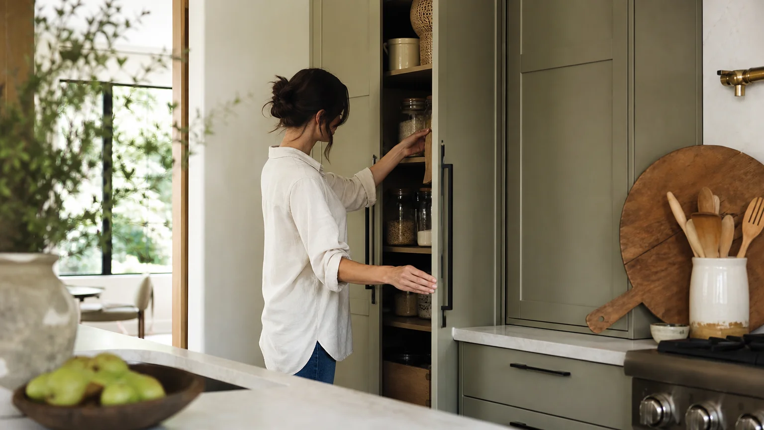 1. Choose Closed Storage Over Open Shelving
