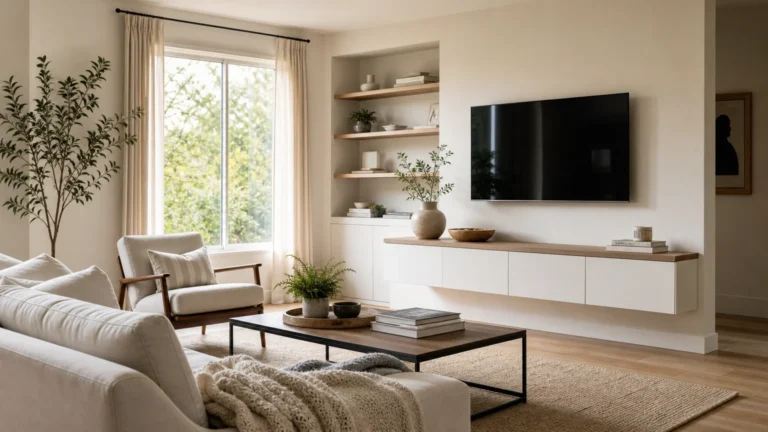 7 Living Room Design Choices That Reduce Clutter