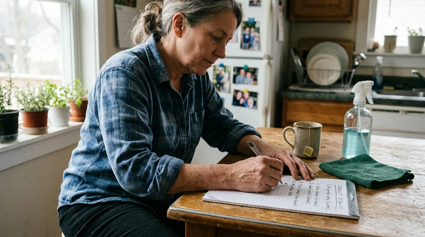 Editorial photograph illustrating: How to Use Your 10-Item Kit: A Room-by-Room Checklist