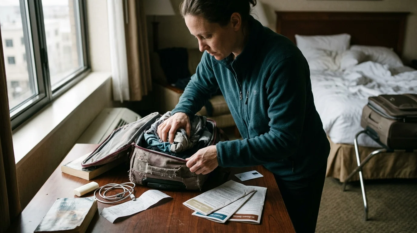 Editorial photograph illustrating: Step-by-Step Hotel Checkout Routine