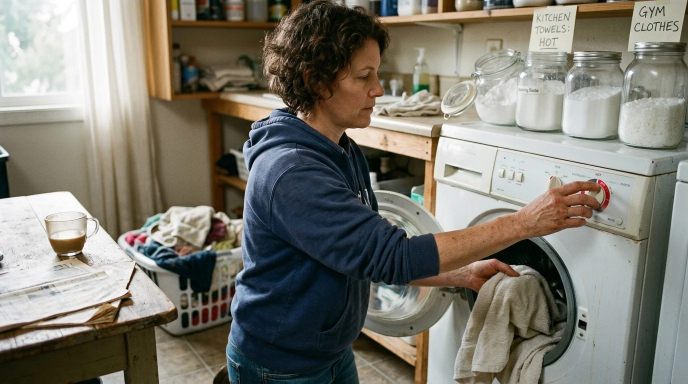 Editorial photograph illustrating: The Science of Temperature in Your Laundry Routine