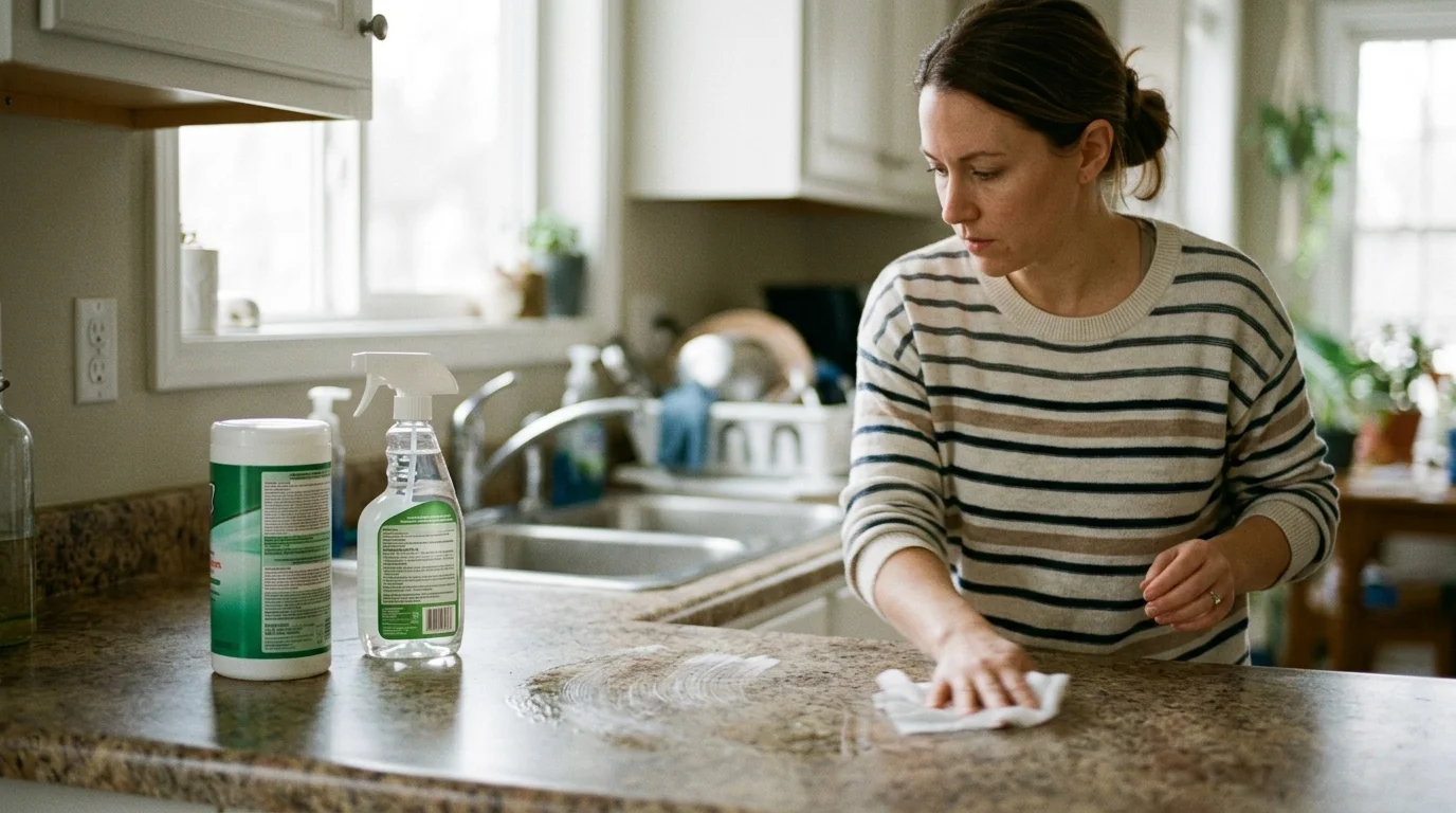1. Disinfectant Wipes and Sprays: Ignoring "Dwell Time"