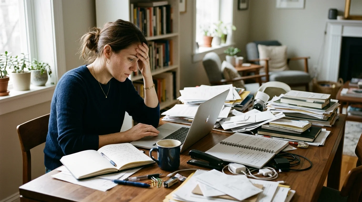 2. Physical Clutter Has Hijacked Your Primary Work Surface