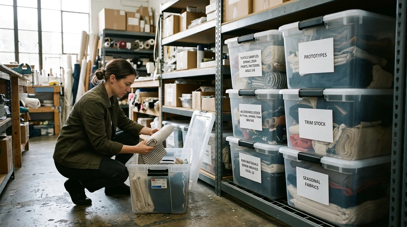 3. Commercial-Grade Clear Storage Totes with Large-Format Labels