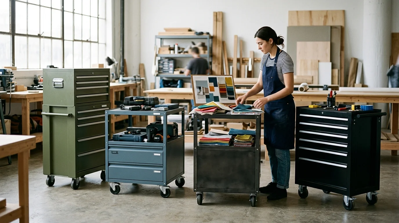 5. Mobile Rolling Cabinets and Modular Base Carts