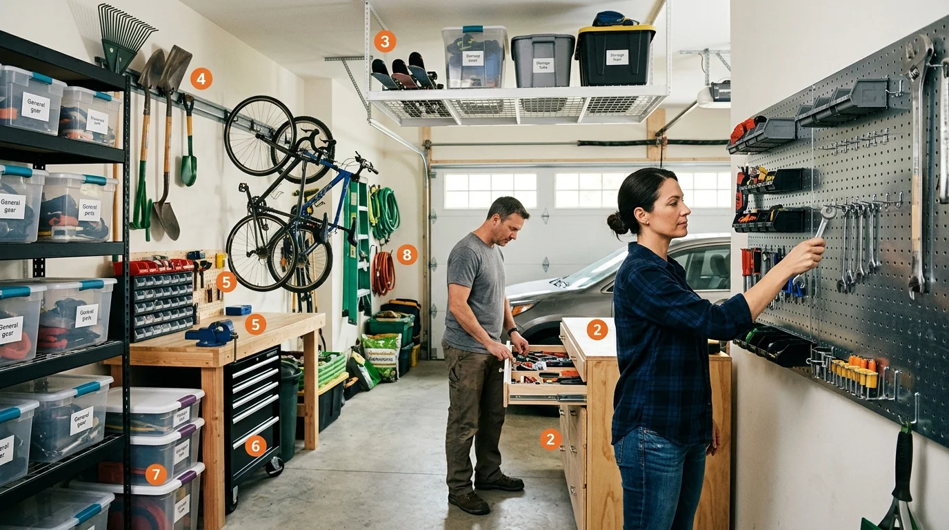 8 Garage Storage Solutions That Actually Stay Organized