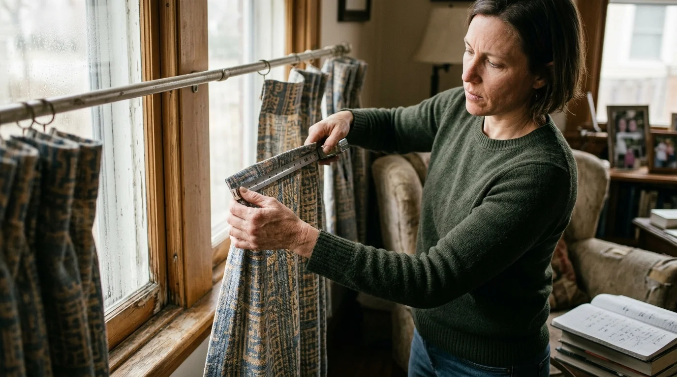 Editorial photograph illustrating: Curtain Measurement Tips: How to Calculate Your Proper Curtain Width