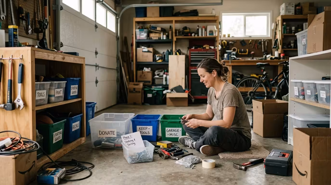 Step-by-Step Implementation: Organizing a Cluttered Garage Without Burnout